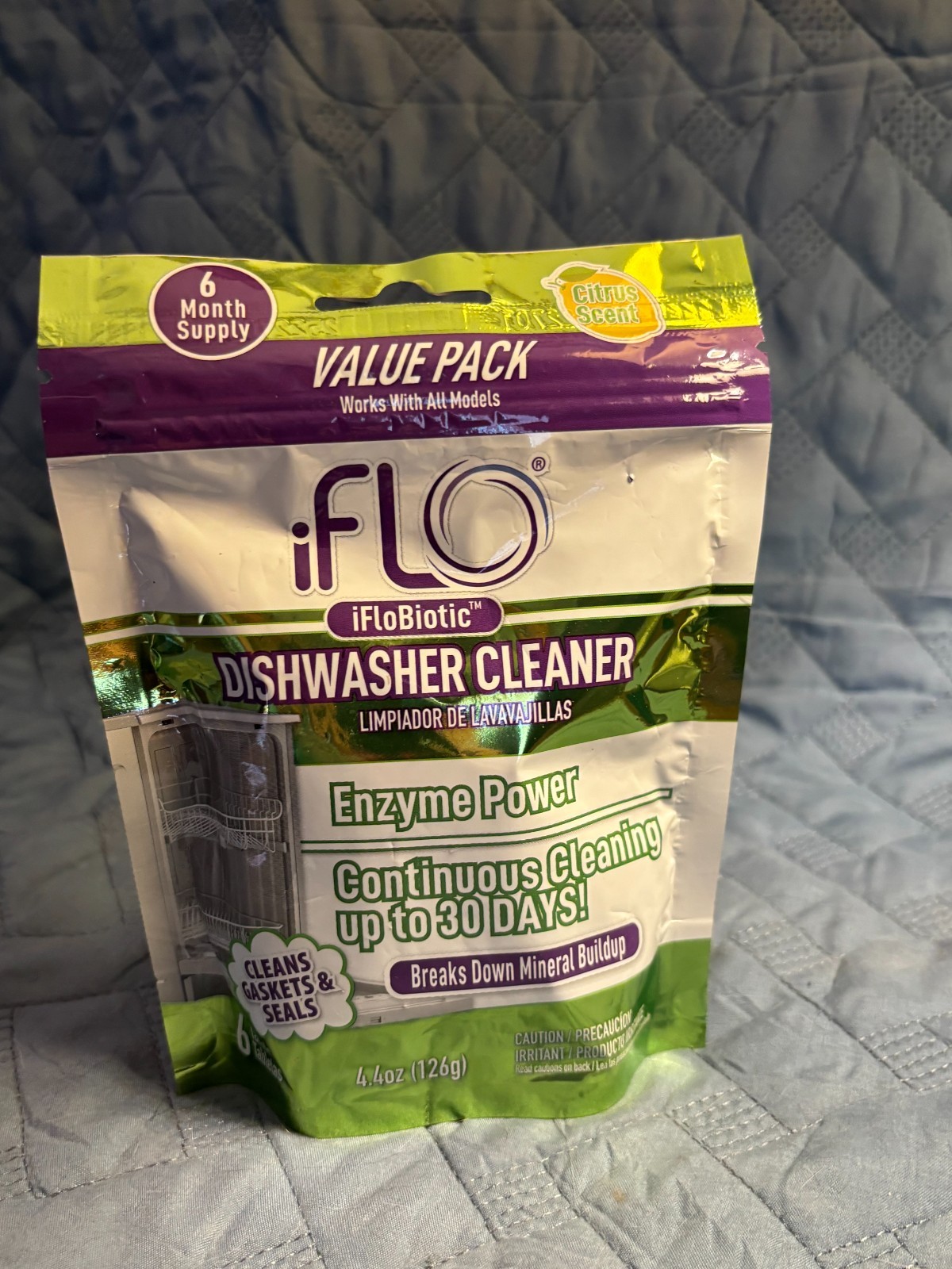 iFLoBiotic 3 Pouches Appliance Cleaners Washer Disposal Dishwasher