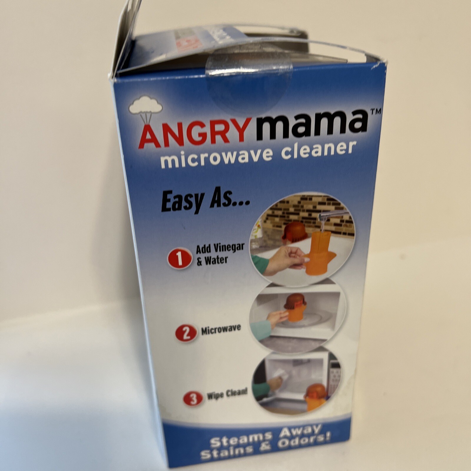 Angry Mama Microwave Cleaner Bulbhead dishwasher safe steams away stains odors