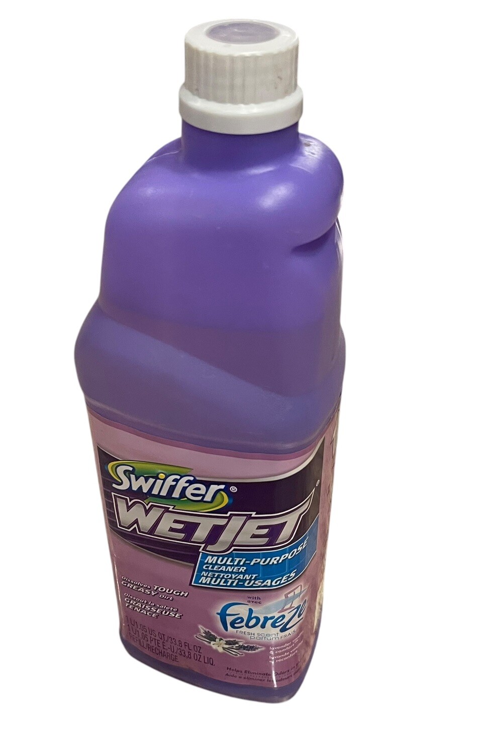 Vtg Swiffer Wet Jet Multi Purpose Cleaner Febreze Lavender Vanilla 1L 33.8 fl oz