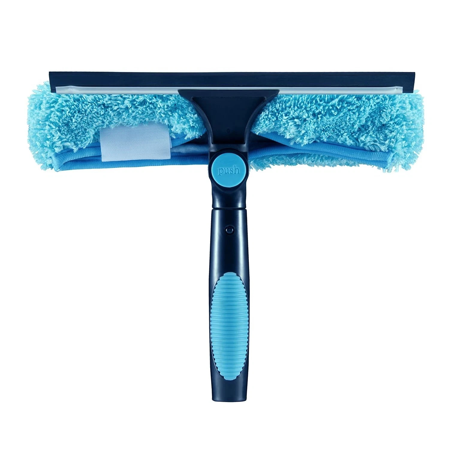 Hicavar 11″ Window Squeegee and Microfiber Scrubber 2-in-1 Combo Cleaning Too…