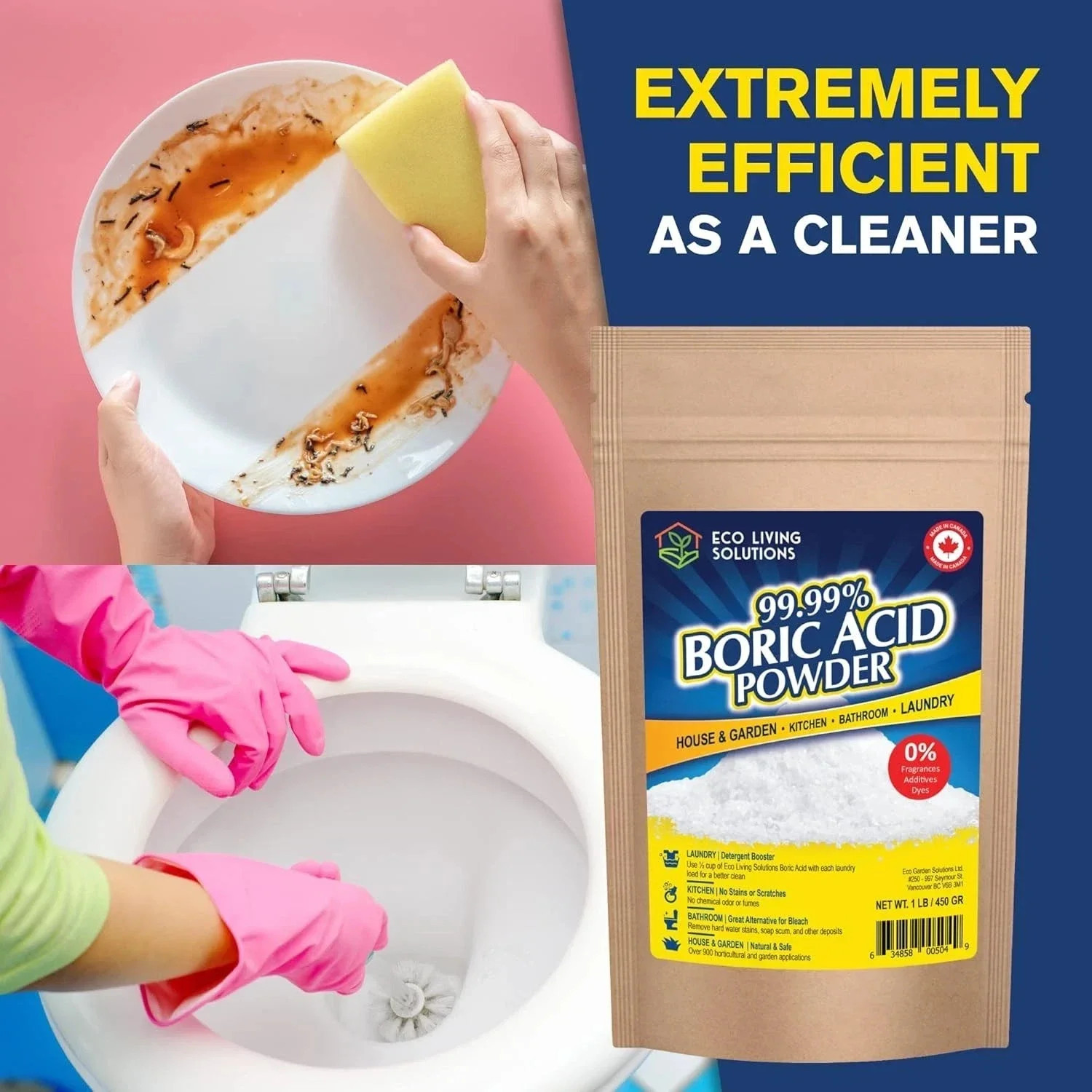 99.99% Boric Acid Powder Horticultural Garden Application Multipurpose Clean