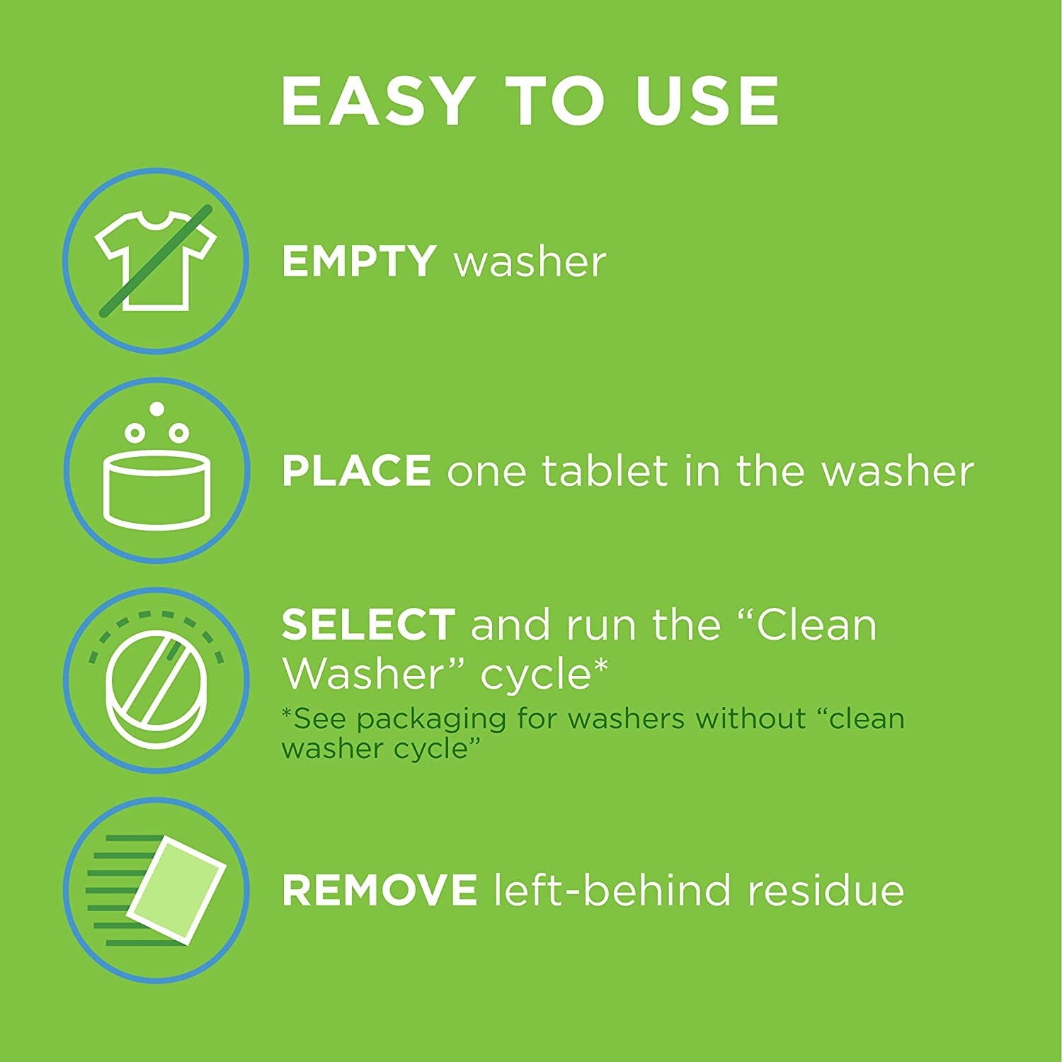 Affresh Washing Machine Cleaner Front and Top Load Washers, Including HE -6 tabs