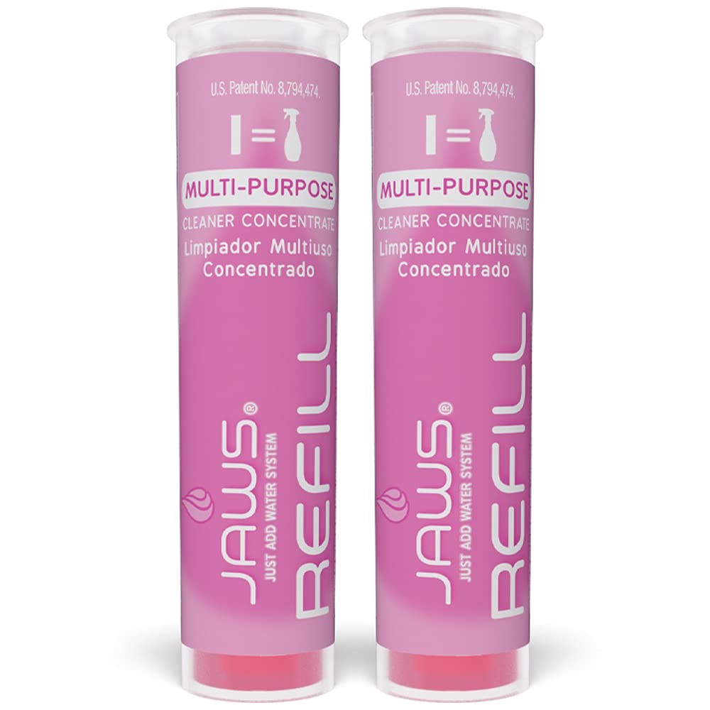 JAWS Multi-Purpose Cleaner Kit – 25 oz Refillable Bottle, 2 Lavender Scented Ref