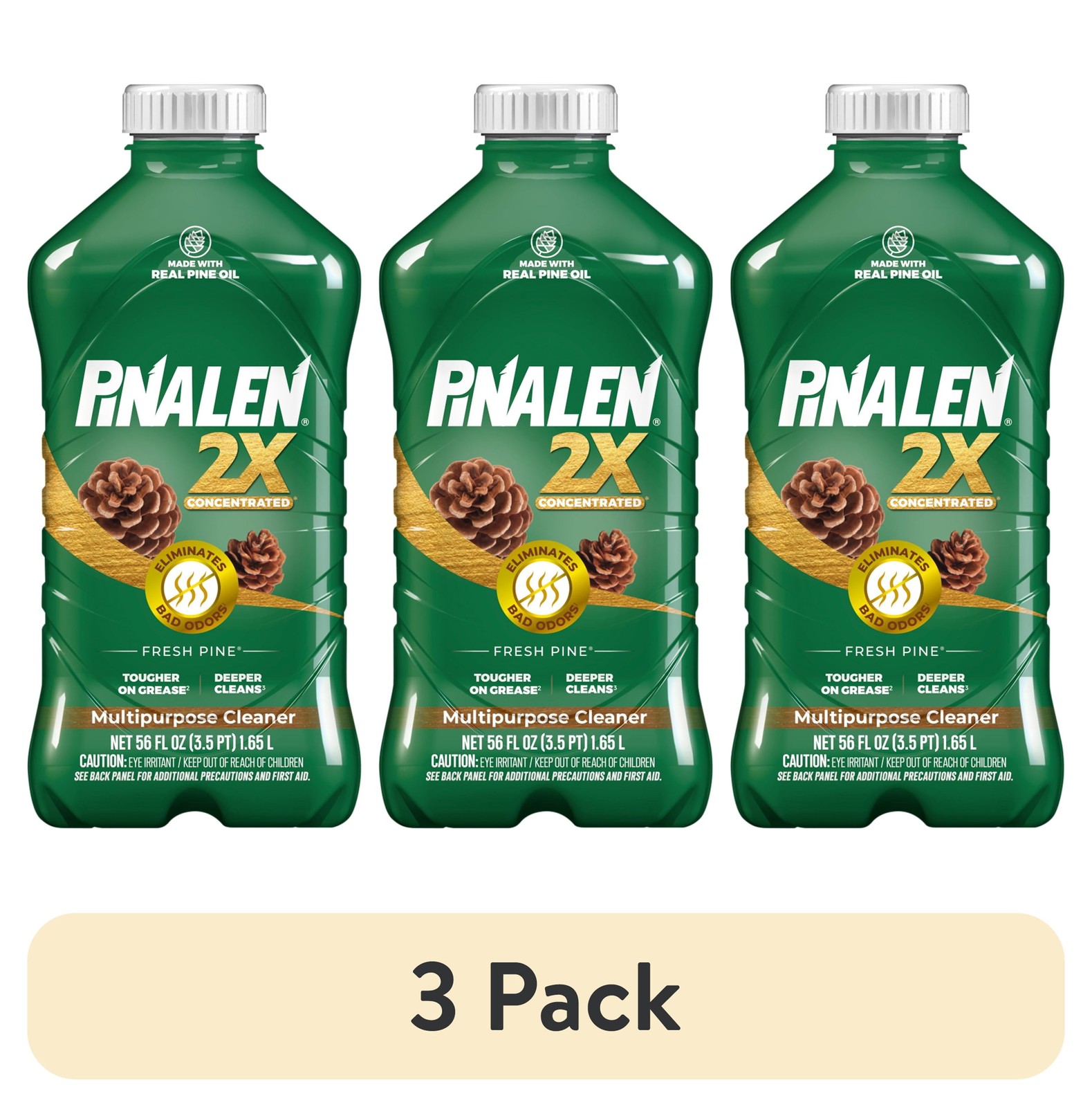 (3 pack) 2X Multipurpose Cleaner – Fresh Pine Scent (56 fl oz)