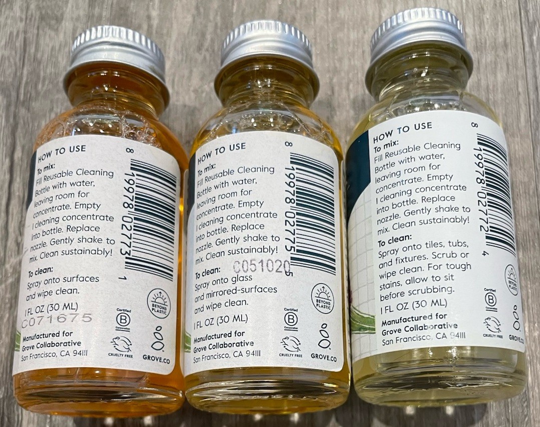 Grove Co Essential Cleaners Set 1 Oz Concentrates * Lavender & Thyme*