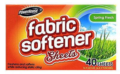 Spring Fresh Scent Fabric Softener Sheets, 40-Count – Pack of 12