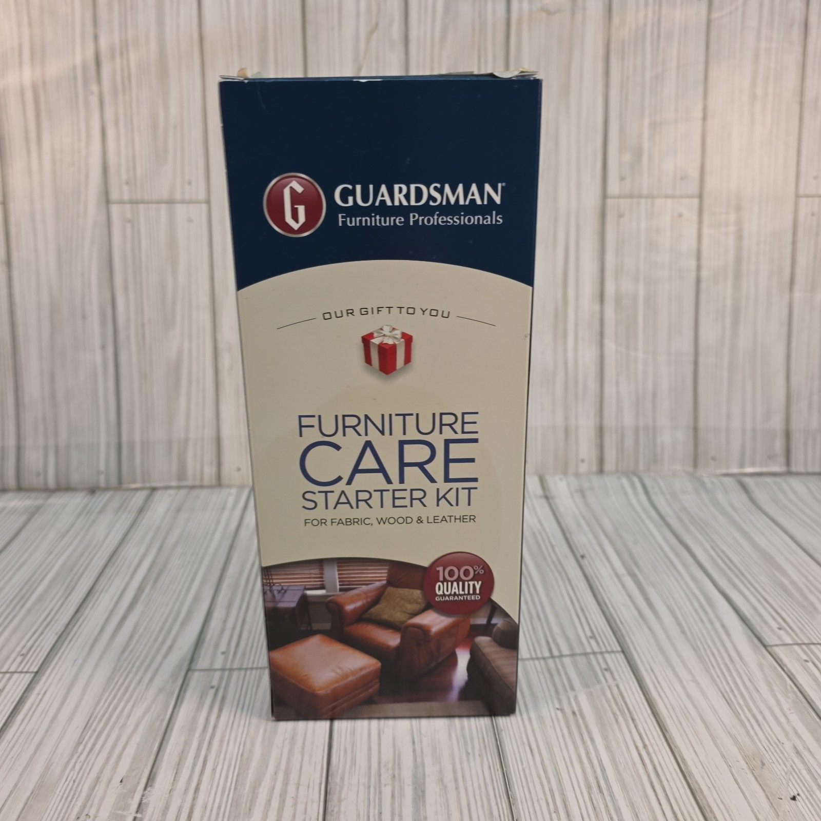 Guardsman Furniture Care Starter Kit for Fabric – Wood AND Leathers Gold KIT
