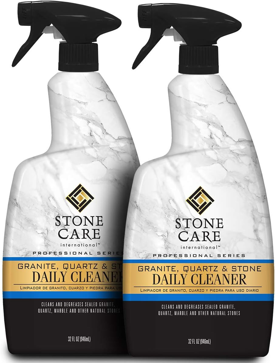 Granite Cleaner – 32 Fluid Ounces (2 Pack) Granite Marble Quartz Tile Travertine