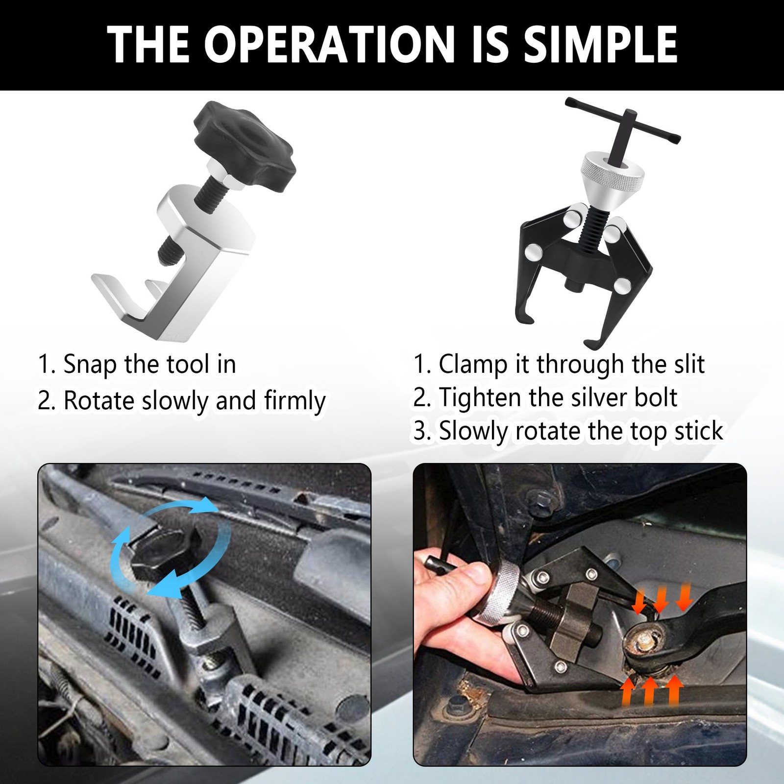 Stacool Windshield Wiper Arm 5.25×3.15×1.3 inch, Puller Kits