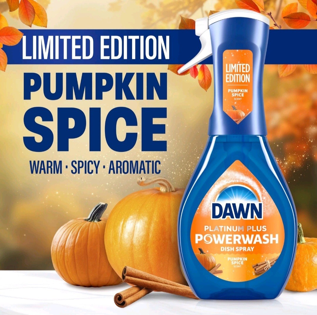 Limited Edition Powerwash Liquid Spray Dish Soap Starter (Pumpkin Spice) by Dawn