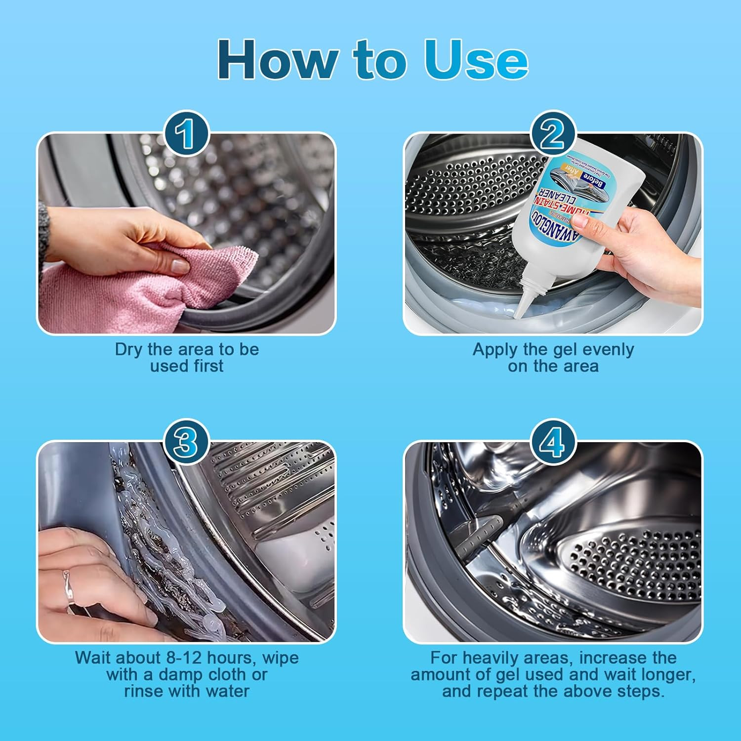 Home Cleaning Supplies: Kitchen and Bathroom Cleaner Gel for Grout and Appliance