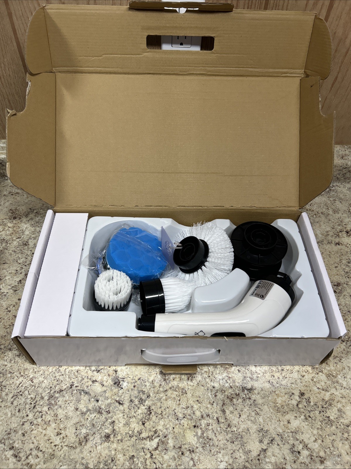 3ME Electric Spin Brush Power Scrubber Handheld Electric Rechargeable NEW IN BOX