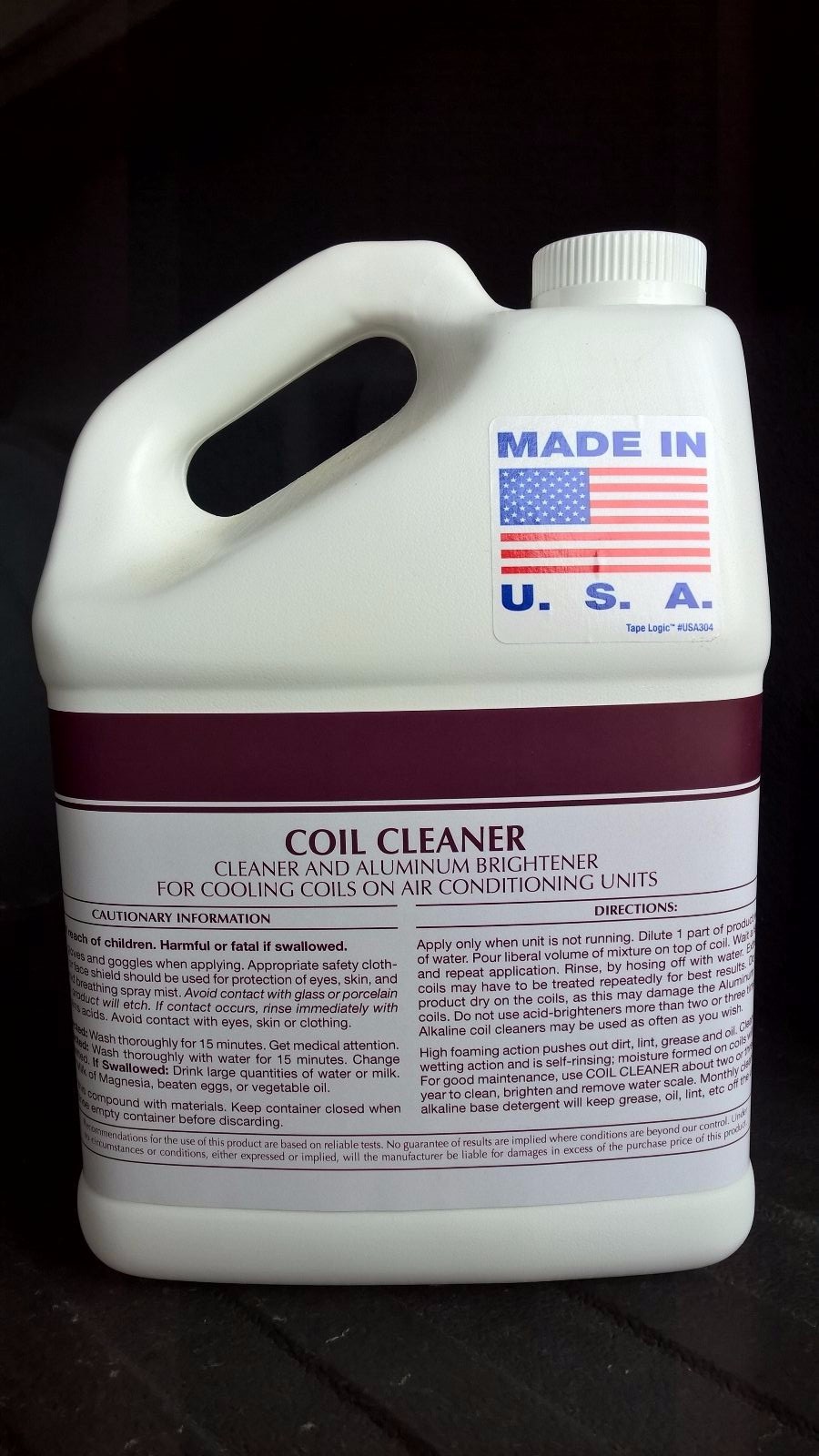5 GAL COIL CLEANER CONCENTRATE ALUMINUM BRIGHTENER FOR COILS ON AC UNITS HVAC