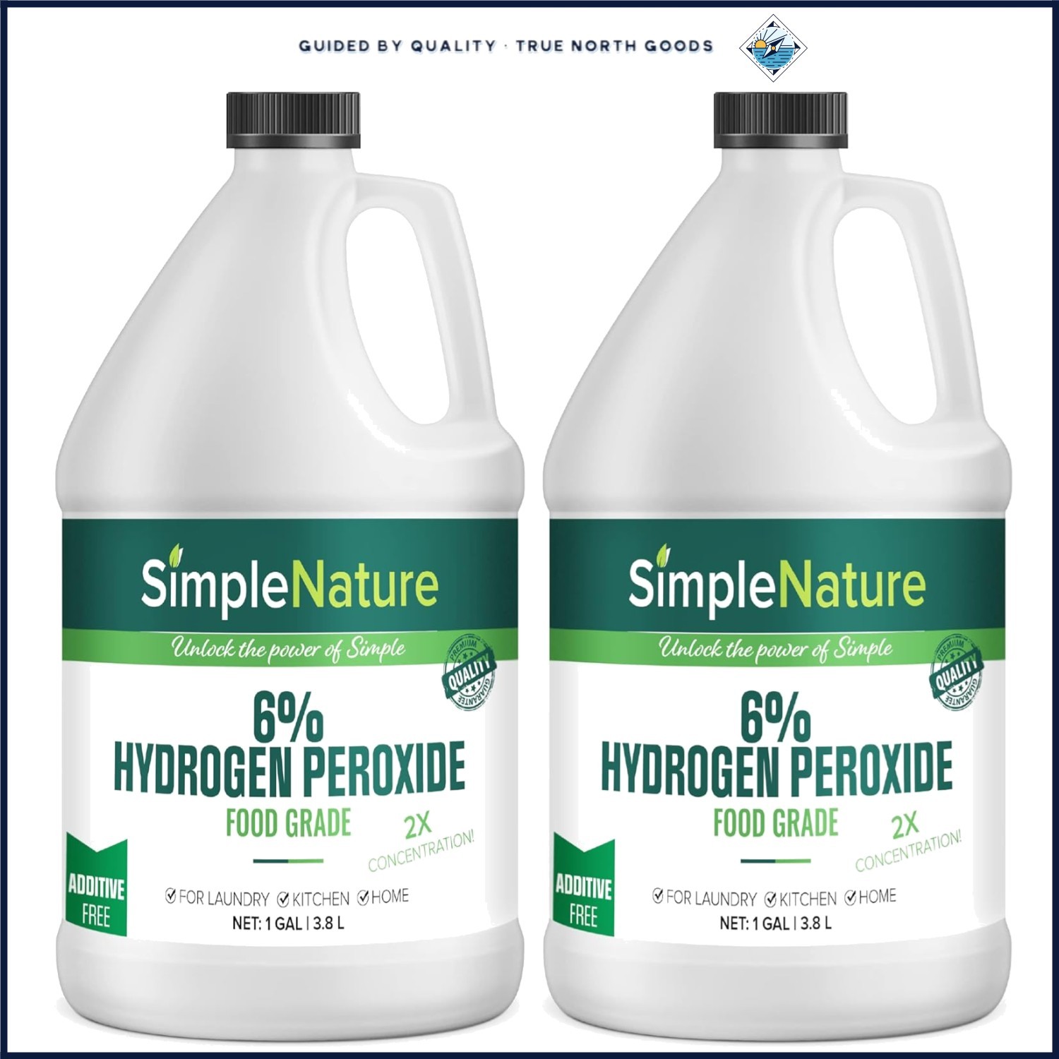 Natural Oxygenating Cleaner – 2 Gallons of Food Grade Hydrogen Peroxide Solution