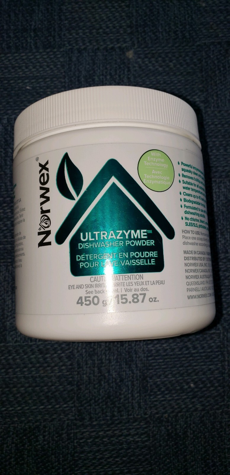 Norwex Ultrazyme Dishwasher Powder – 15.87 oz – New! , Norwex, ultrazyme