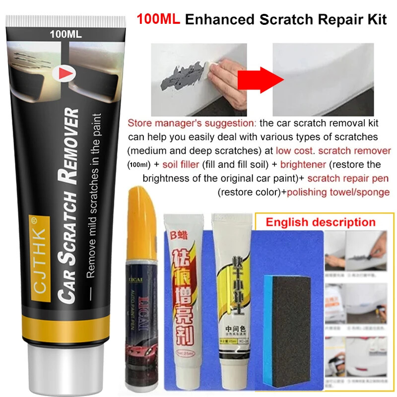 Car Scratch Remover & Polishing Wax – Auto Paint Repair Compound