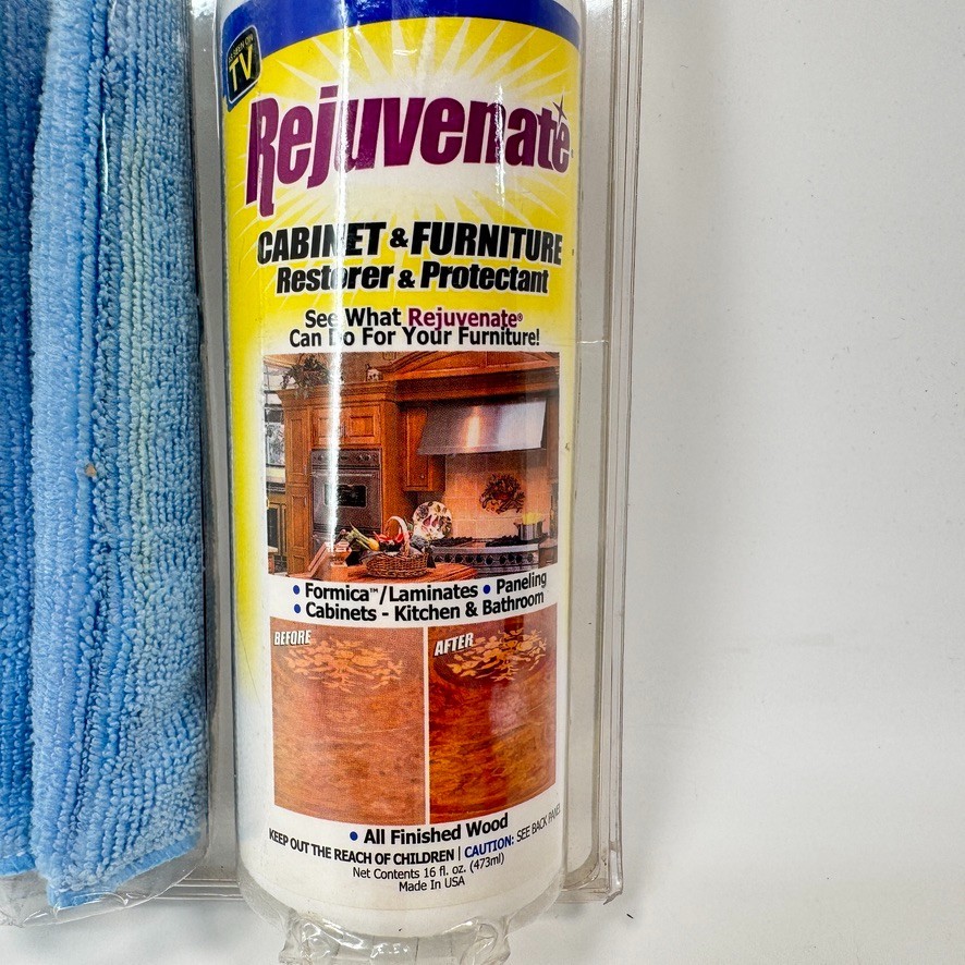 REJUVENATE Cabinet and Furniture Restorer 16 oz w/ Microfiber Cloth