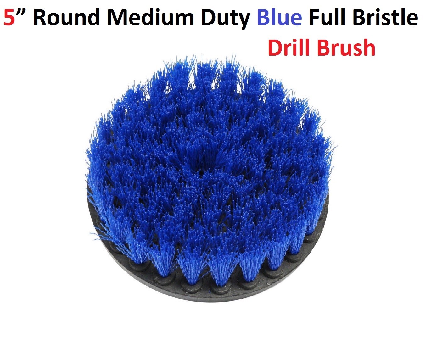 5inch 3 Piece Light, Medium, Heavy Power Scrubbing Brush Drill Attachment