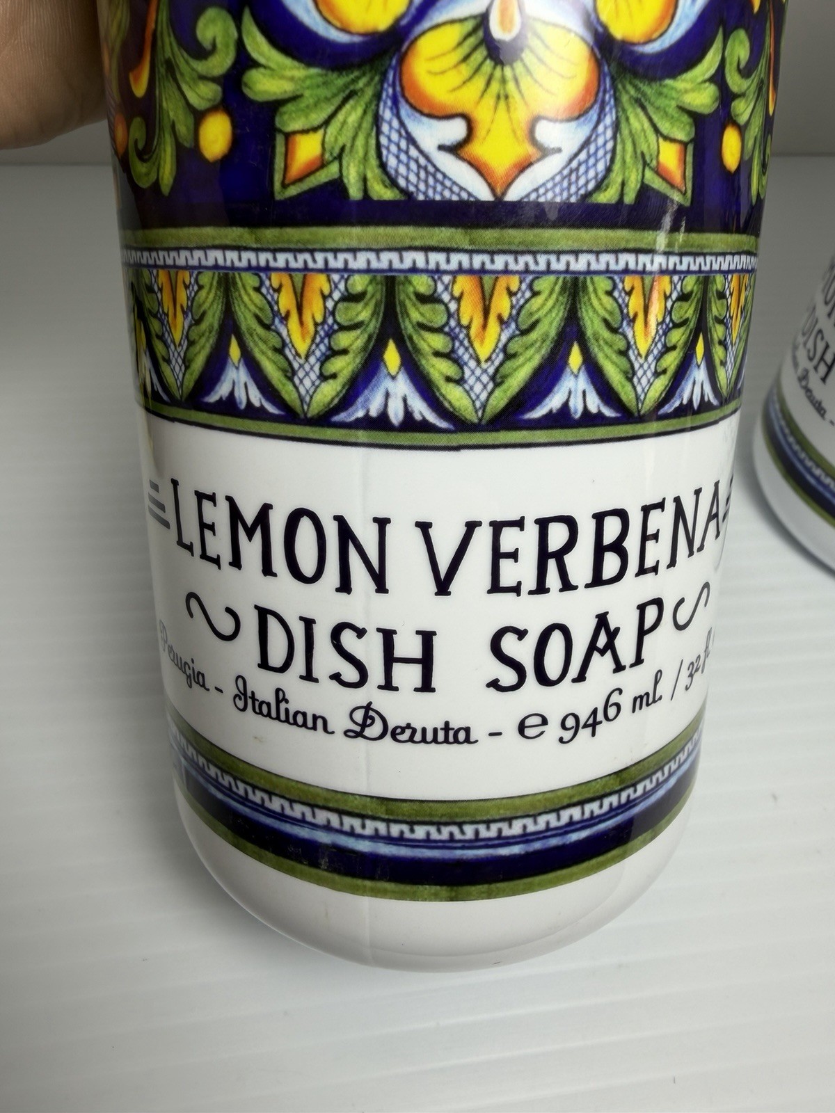 2-Pack Home & Body ~ Lemon Verbena Dish Soap 32 floz each Italian Deruta Perugia