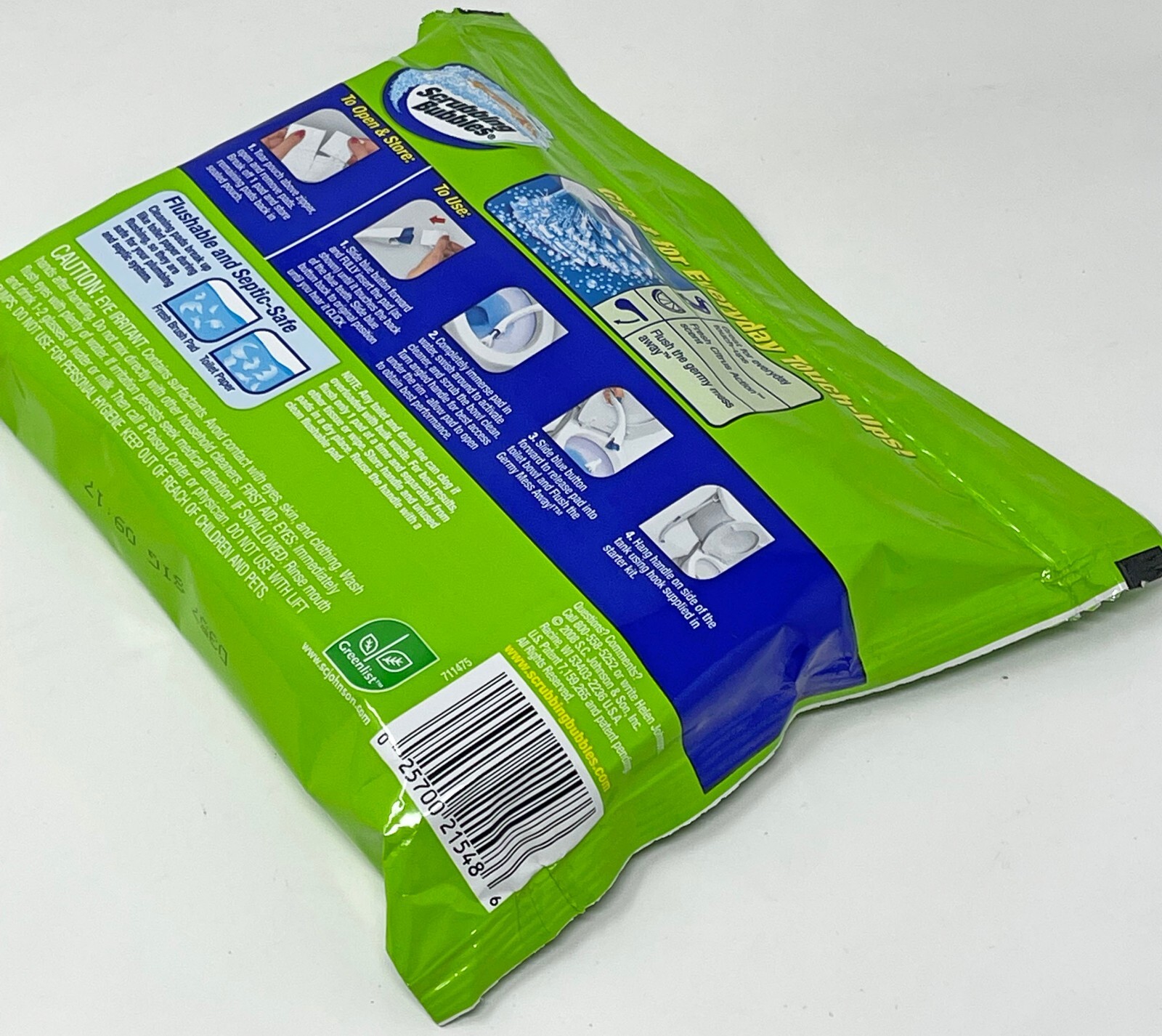 Scrubbing Bubbles Toilet Fresh Brush Flushable Pad Refills 12 Count Citrus