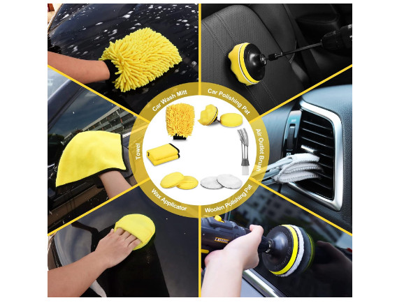 27 PCS Car Wash Cleaning Tools Kit for Car Detailing Set Interior Car Brush Blue