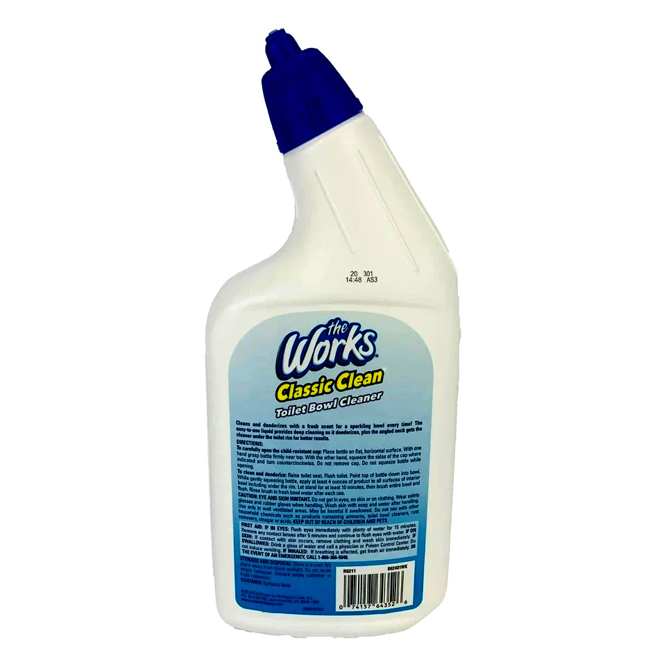4 Pack The Works Toilet Bowl Cleaner 24 Fl Oz Removes Stains