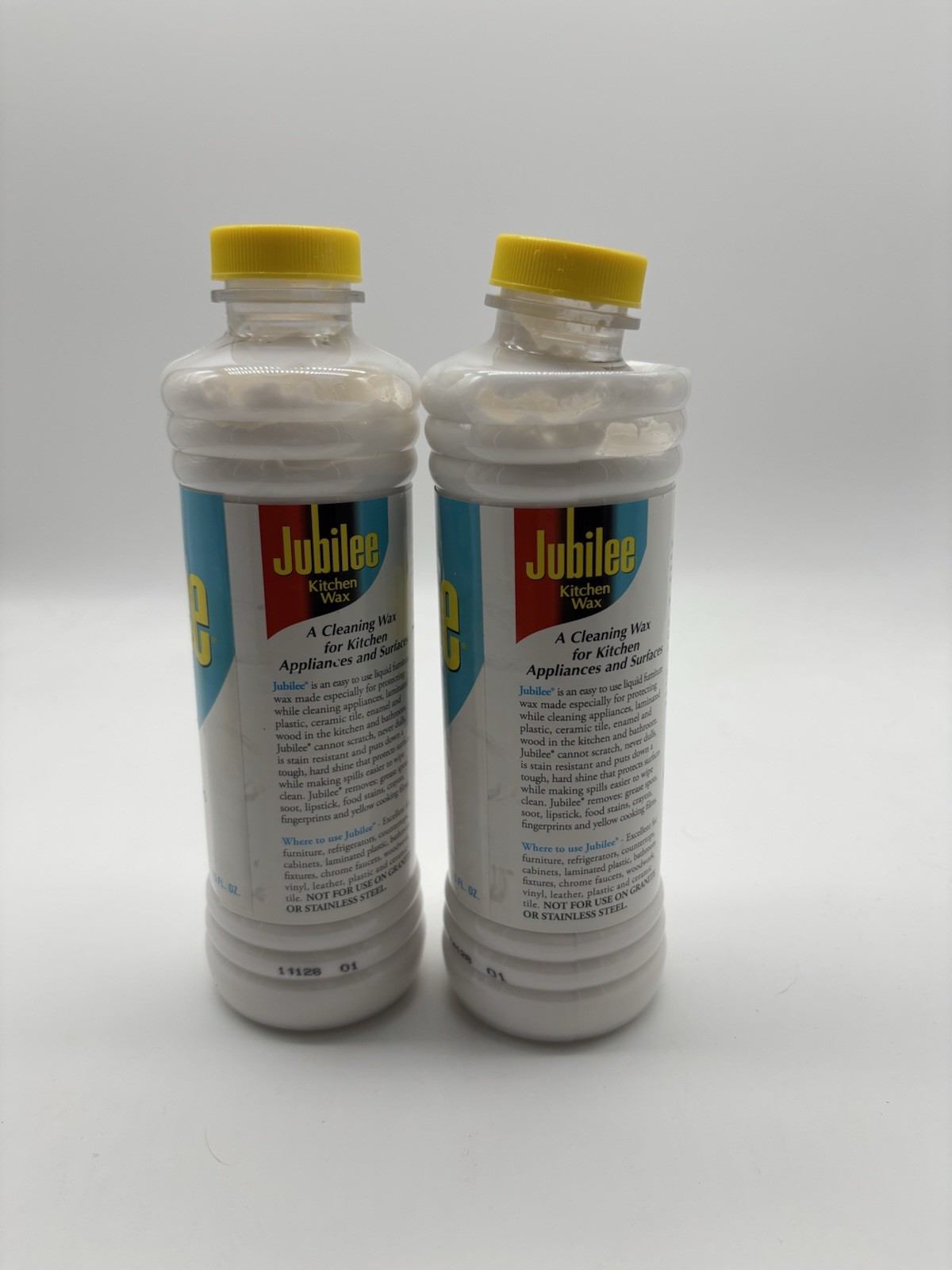 NOS JUBILEE Kitchen Wax – Two (2) 15 Ounce Bottles – Protects – Shines