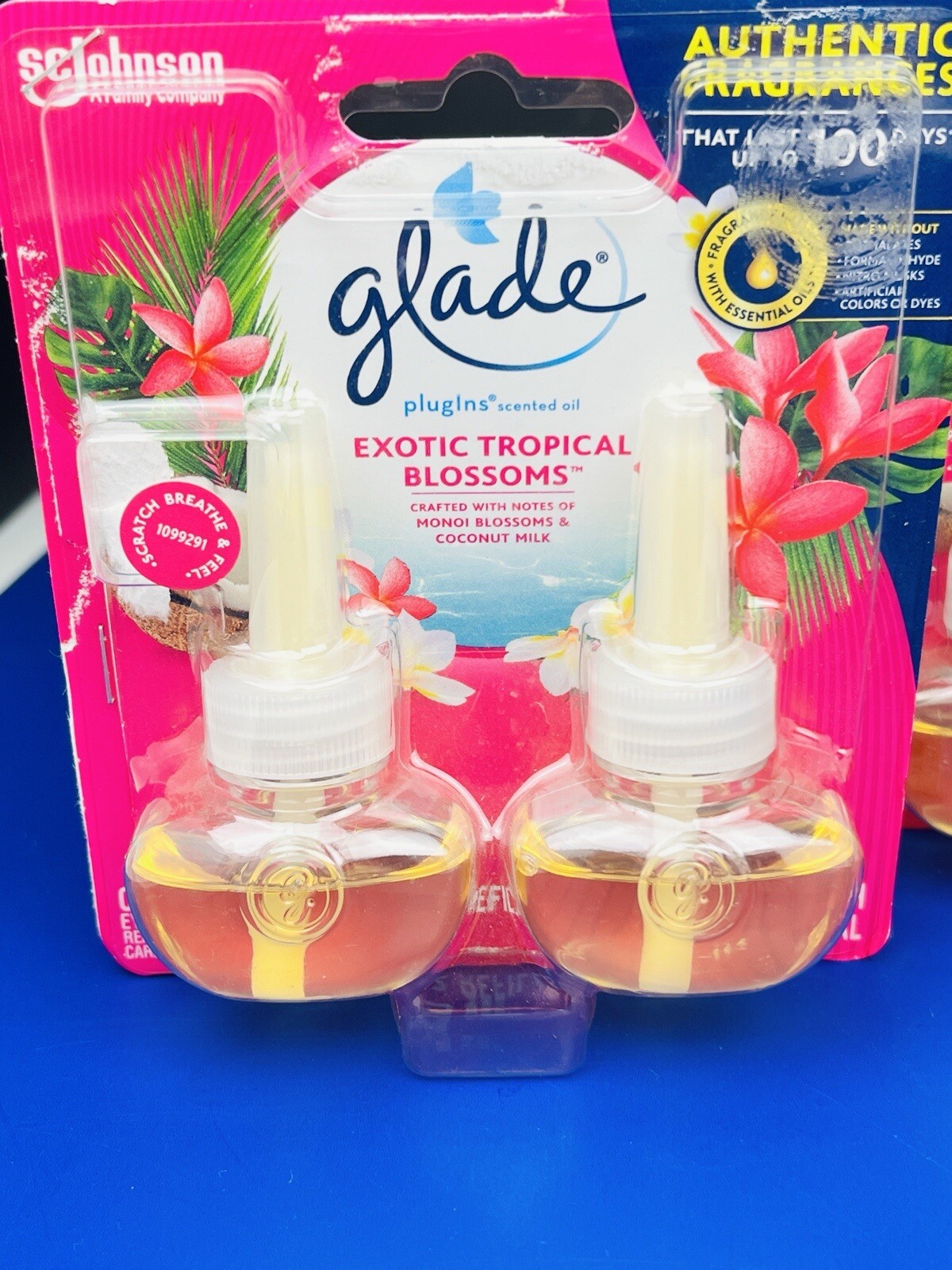 Glade Exotic Tropical Blossoms PlugIns Scented Oil Refills 6 Refills, (3)2 Packs