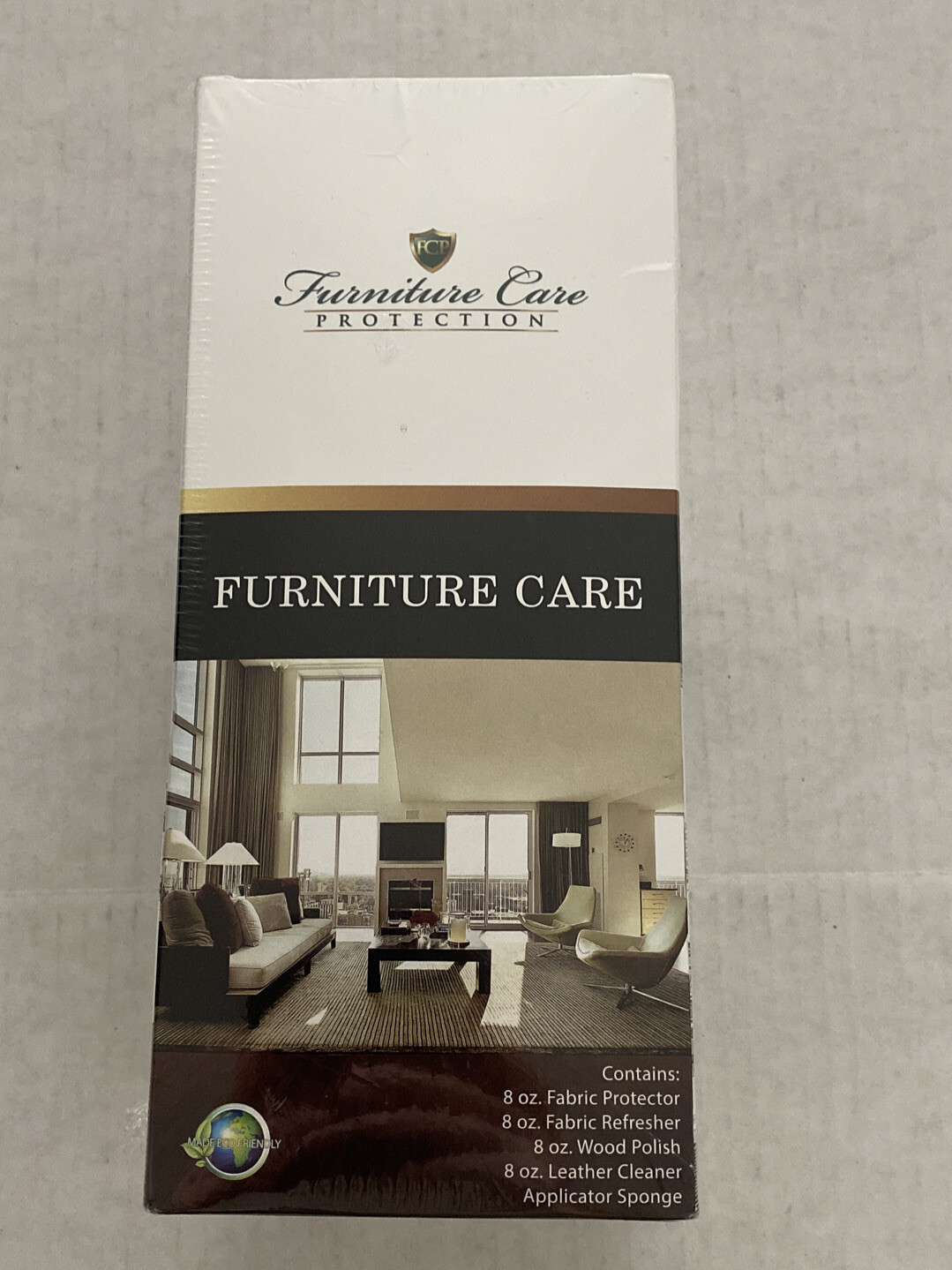 Furniture Care Protection FCP Fabric, Wood, Leather Protector / Polish w/ Sponge