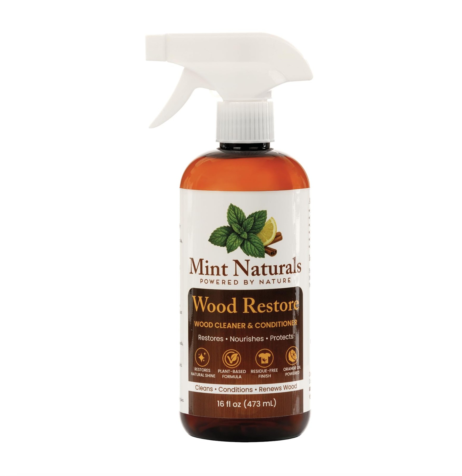 16oz Natural Wood Cleaner And Furniture Conditioner Plant-Based Polish Spray