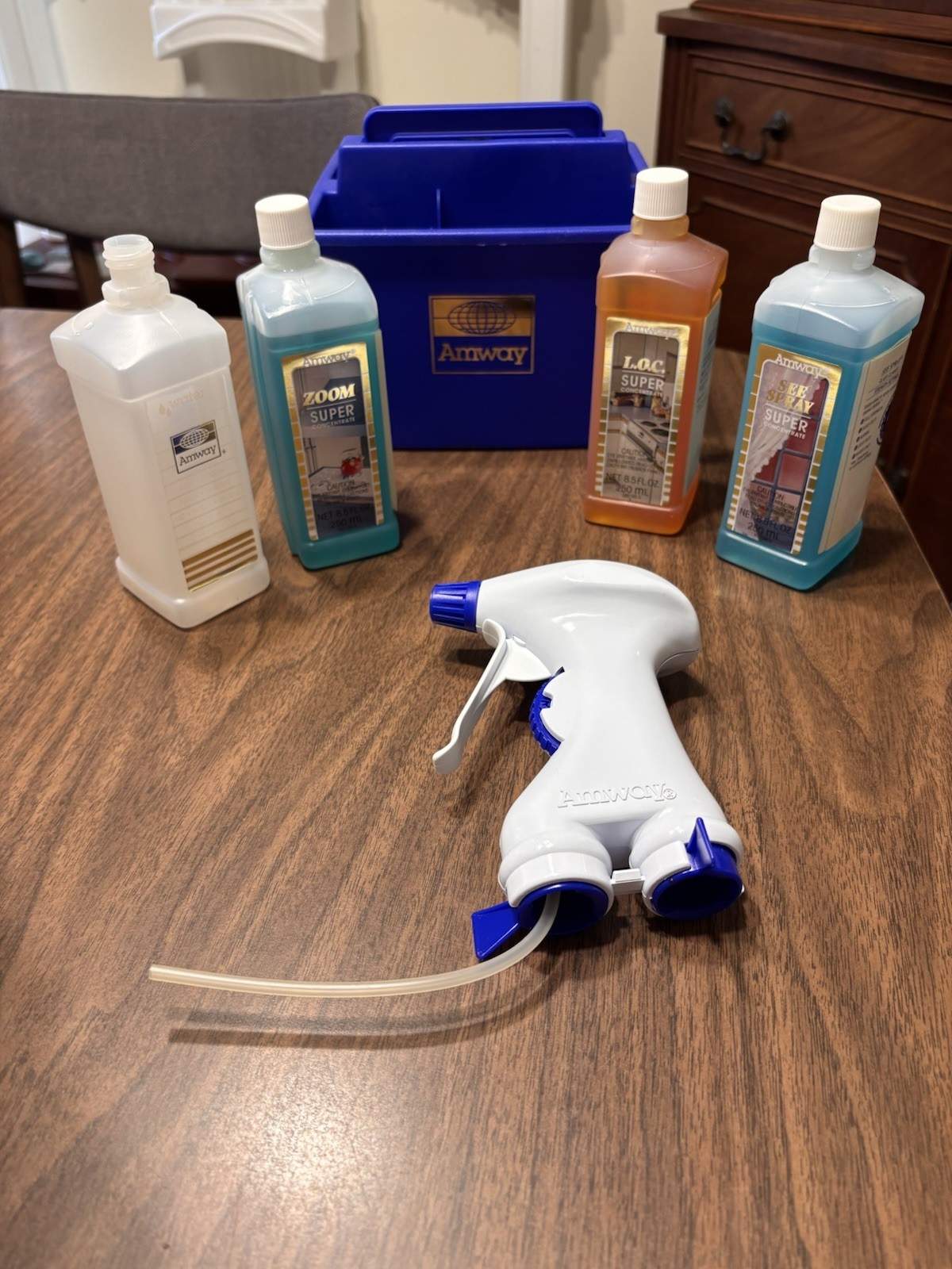 Vintage Amway Super Concentrated Cleaning System: LOC ZOOM SEE SPRAY Carry Tray