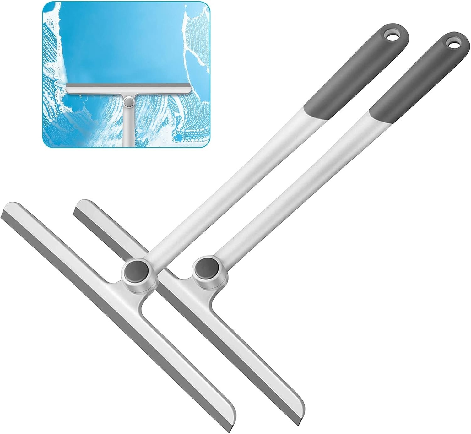 Versatile Glass Squeegee Set – Silicone Cleaner for Multiple Surfaces