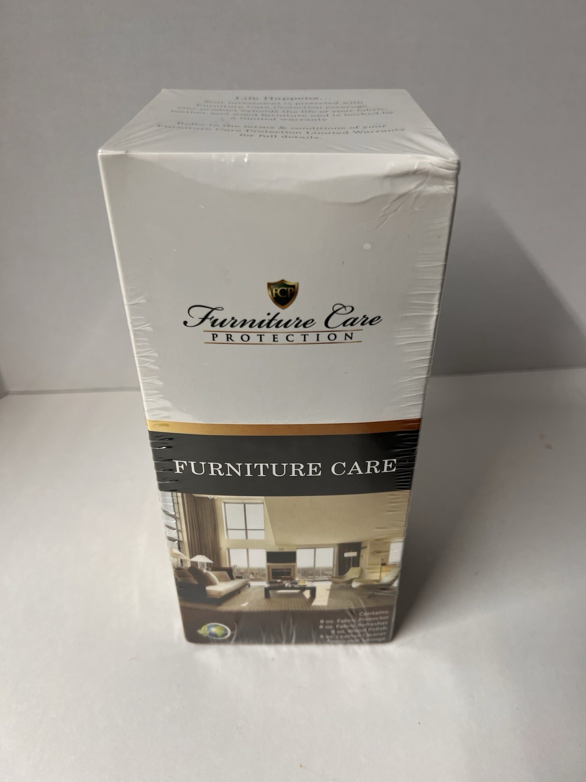 Furniture Care Protection 3-Piece Kit Leather Cleaner Wood Polish Fabric 12oz