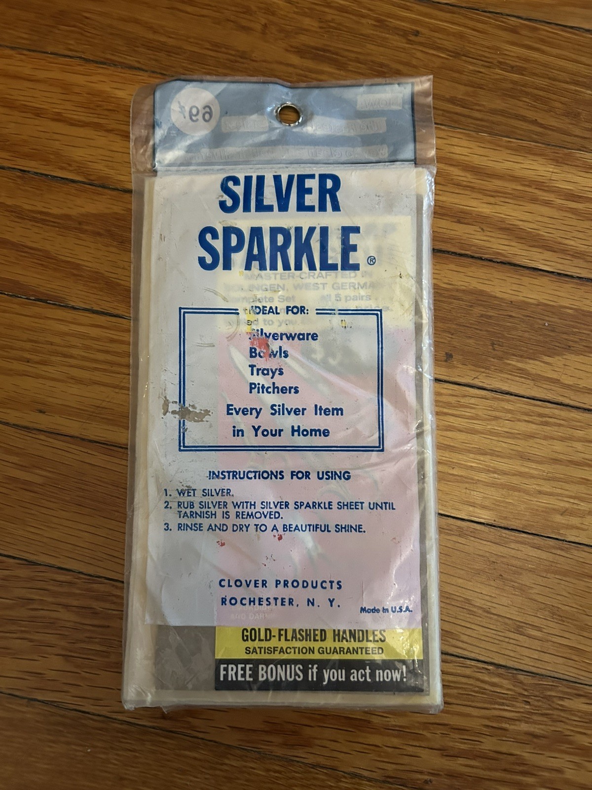 Silver Sparkle Disposable Cleaner Sheets Clover Products
