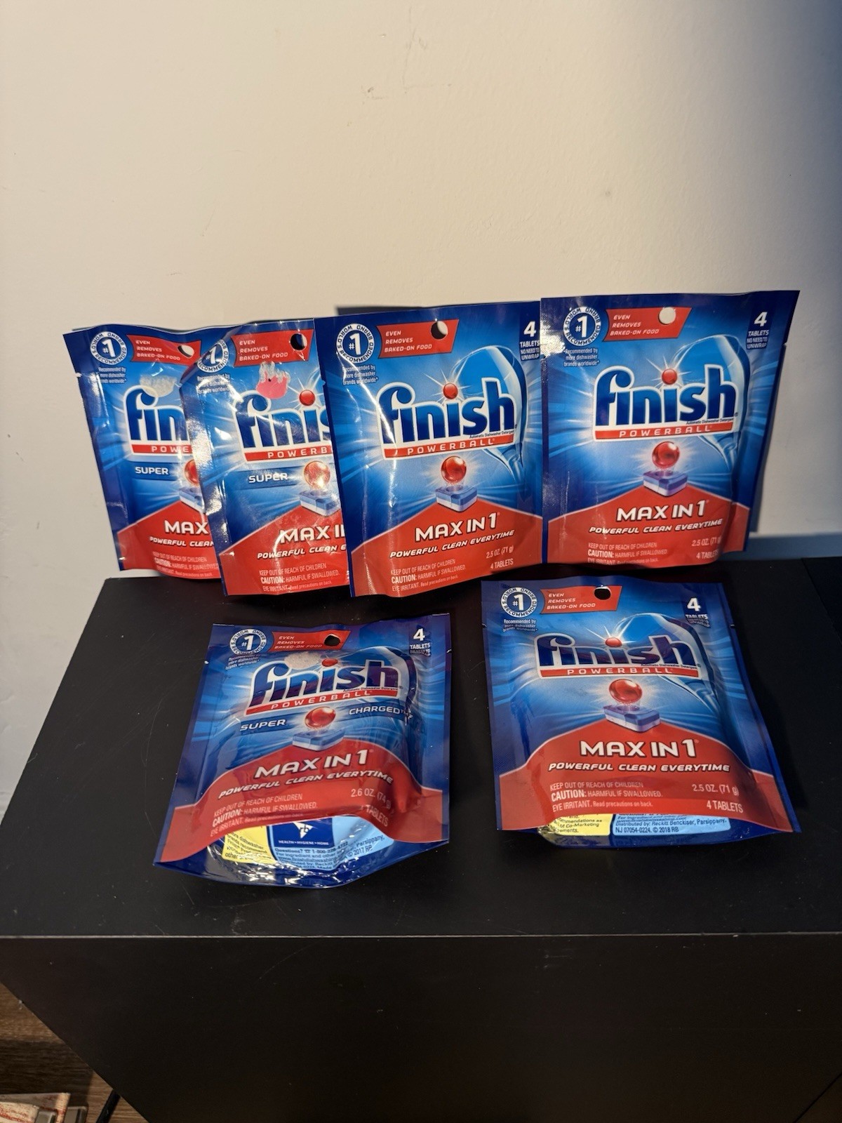 6 PACKS Finish DishWasher Pods – 4 Tablets Each