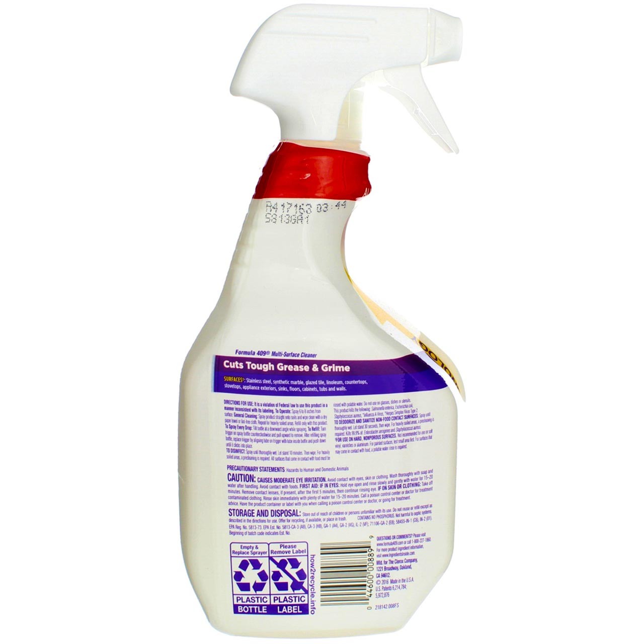 4 Pack Formula 409 Multi-Surface Cleaner Spray, Original, 32 fl oz