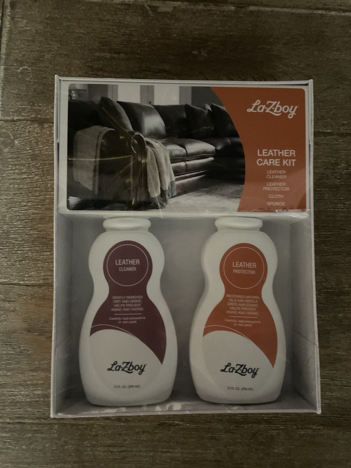 La-Z-boy Leather Care Kit Cleaner & Protector 10 fl oz Bottles Sealed NEW