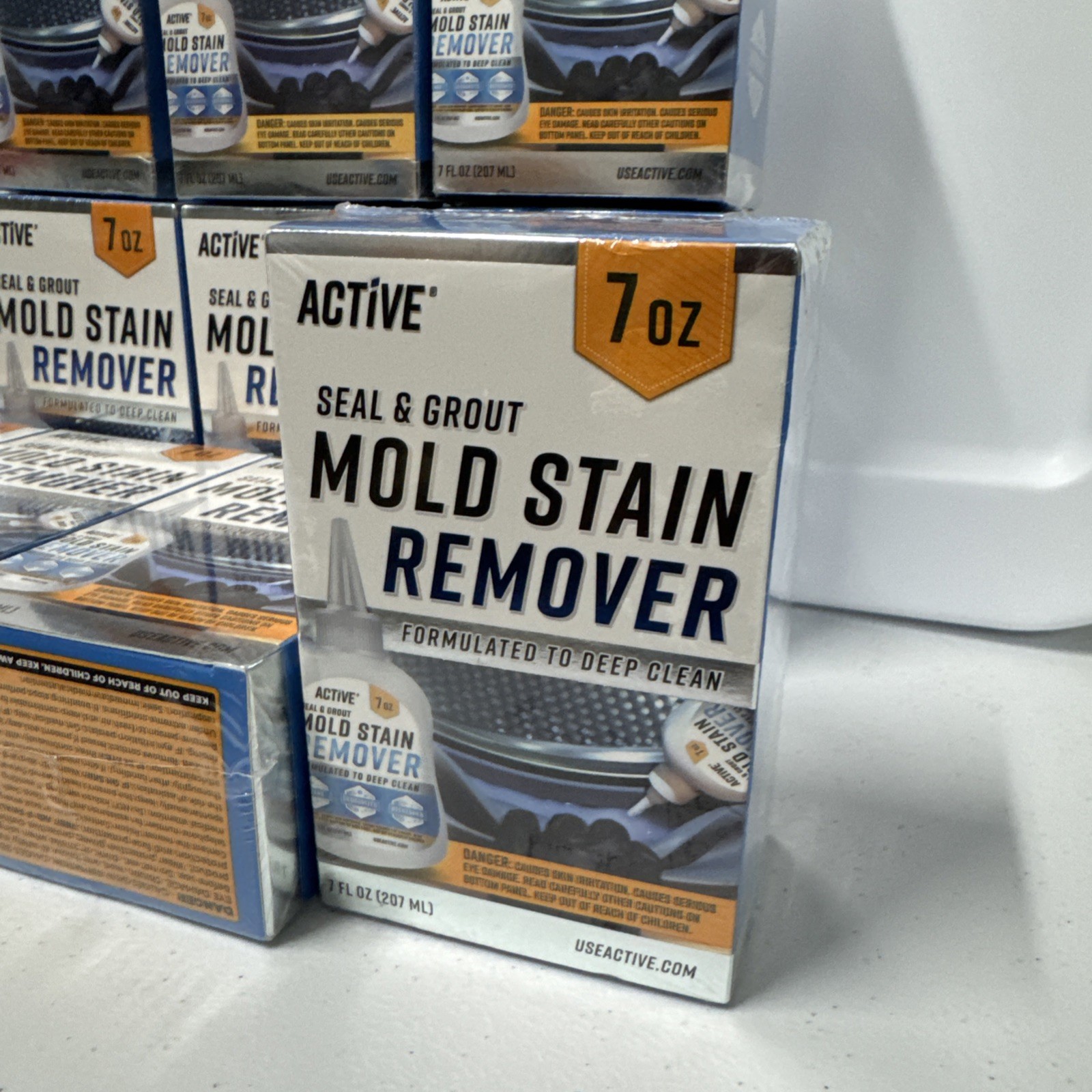 10 PK. Active MOLD STAIN REMOVER Seal Grout Deep Clean (70 Oz TOTAL) NEW SEALED