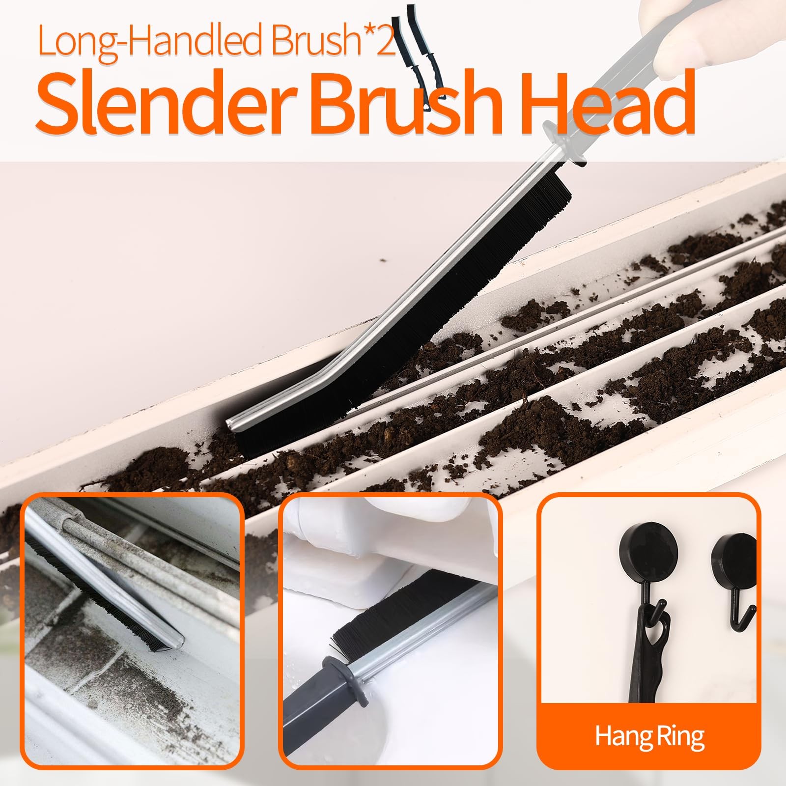 13Pcs Crevice Cleaning Brush Set, Window Groove Cleaning Brush Kit Hard Brist…