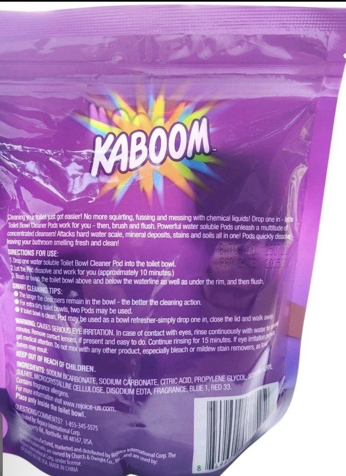 KABOOM Fresh Scent Toilet Bowl Pods 3 Bags 30 Count Total Free Shipping New DELM