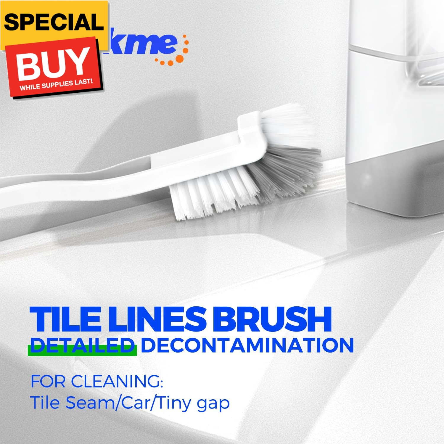 7 Pack Deep Cleaning Brush Set, Scrub Pads with Scraper Tip for Pool Walls, Bath