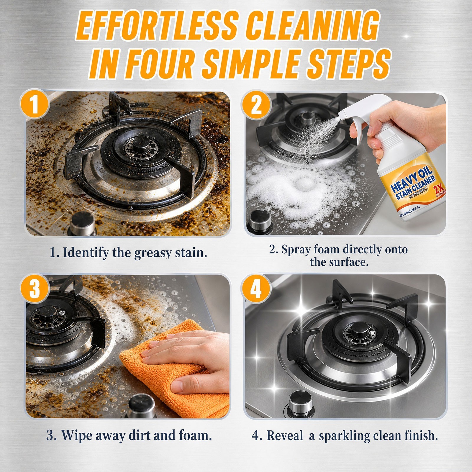 Tiktrove Grease Cleaner – Heavy Duty Degreaser for Oven Stove & Kitchen