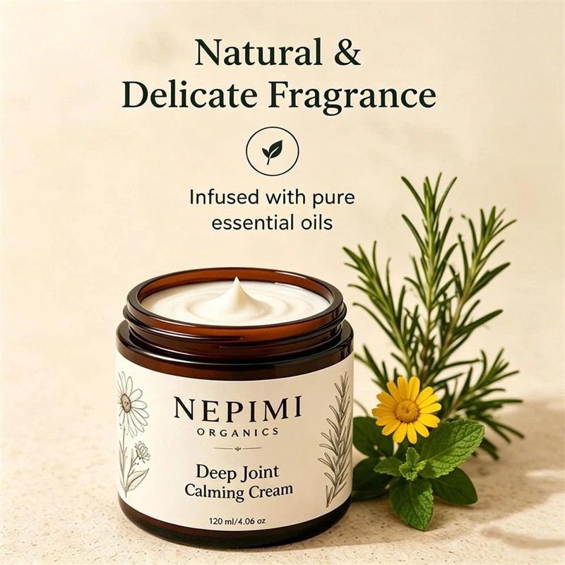 3X Nepimi Deep Joint Calming Cream, Moisturizing Massage Topical Body Cream ~US