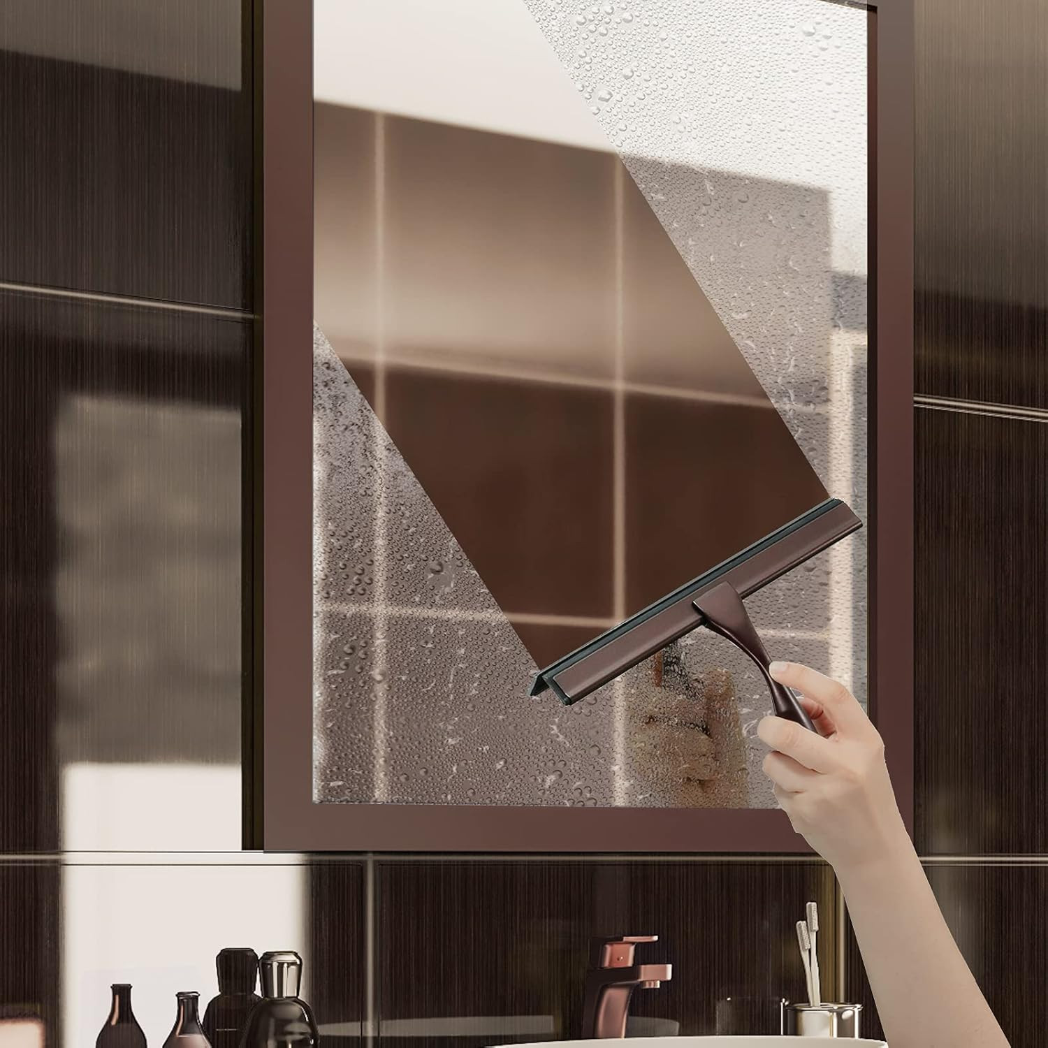 All-Purpose Shower Squeegee for Shower Doors, Bathroom, Window and Car Glass – B