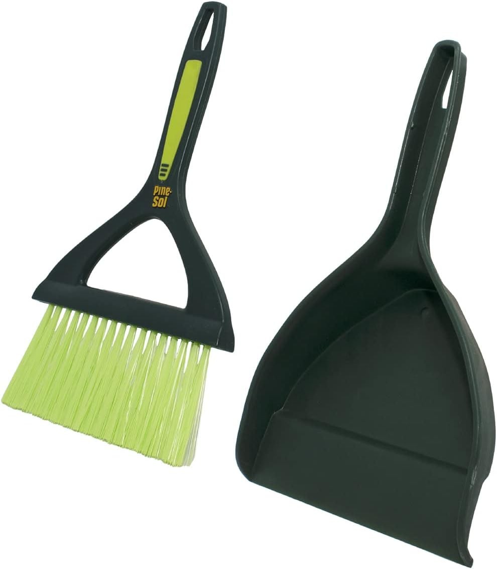Mini Dustpan and Brush Set | Nesting Snap-On Design | Portable,