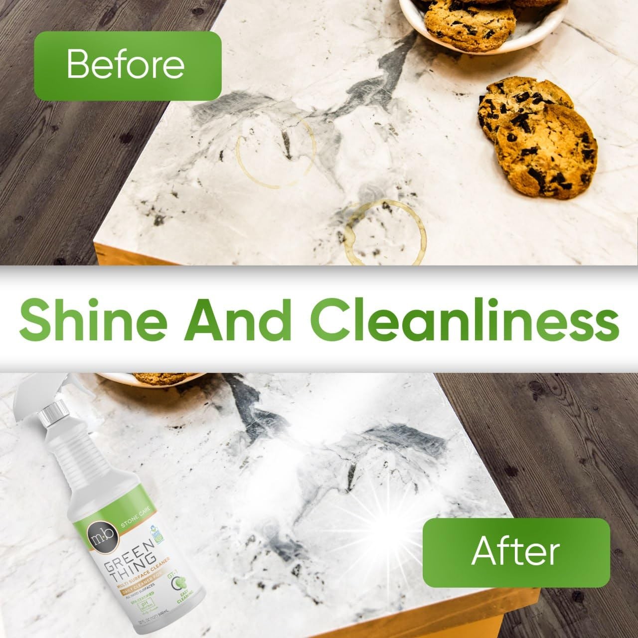 MB Stone & More GT-1 Green Thing – Multi Surface Cleaning Spray for Kitchen C…