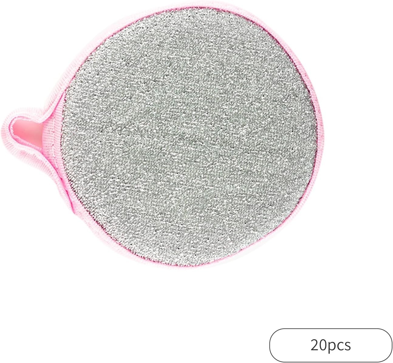 20x Double-Sided Scouring Pads Dish Pan Washing Sponge Kitchen Cleaning Tool