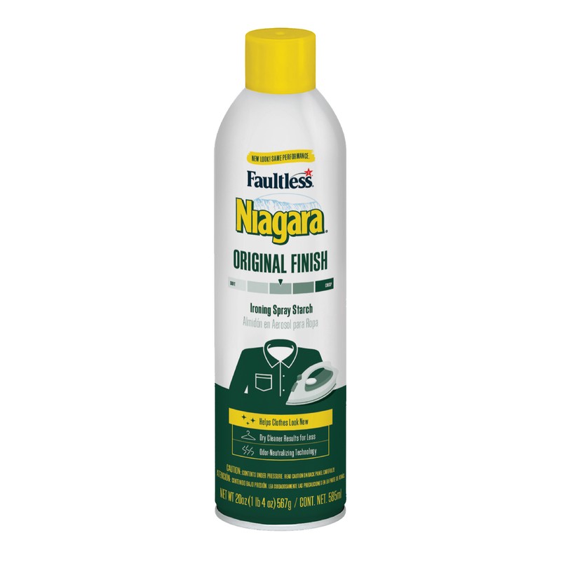 Niagara 08120 Original Odor-Free Removes Stiffness Starch Spray 20 oz (12-PACK)