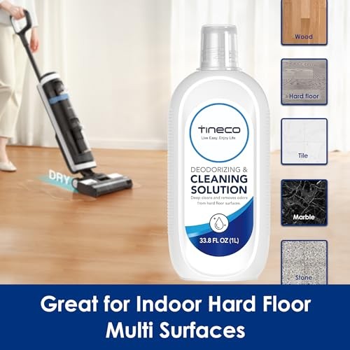 Tineco Floor Cleaning Solution 2L (2 x 33.8oz) for Wet Dry Vacuum Mops