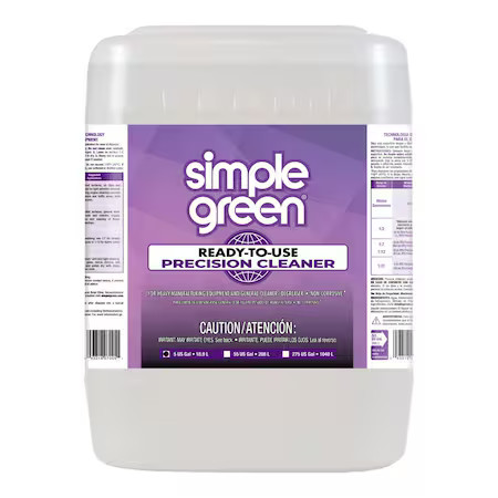 Simple Green 0100200107005 Precision Cleaner, Pail, 5 Gal, Unscented